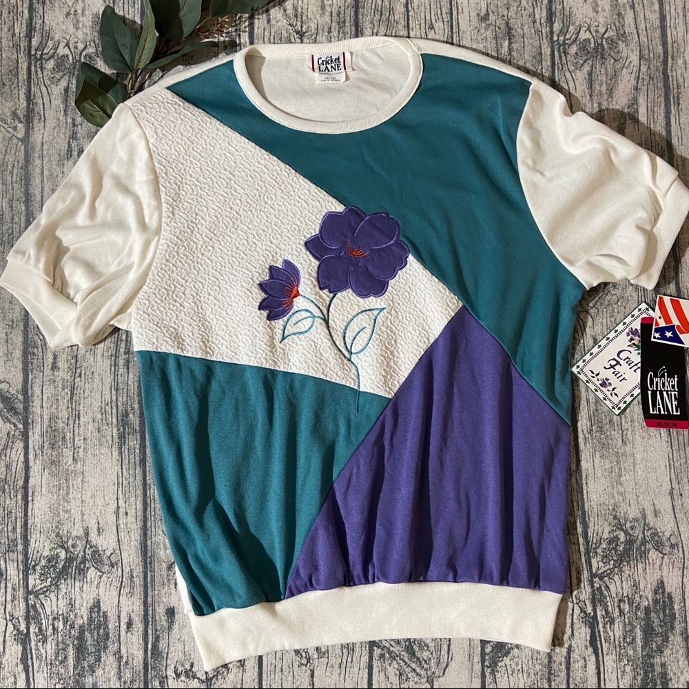 Vintage Deadstock Cricket Lane Grandma Floral Blouse